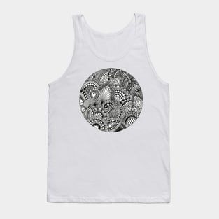 Zentangle circle Tank Top